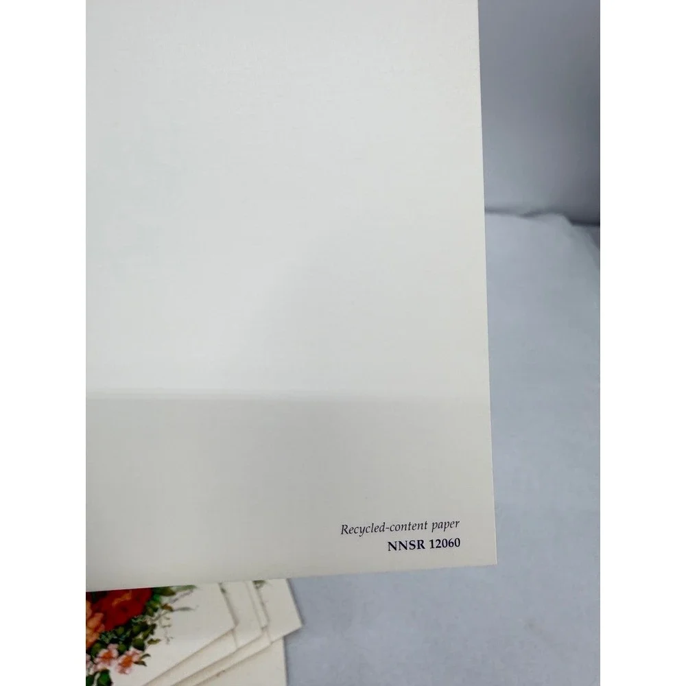 VTG Blank Note Cards Sunrise Cyndy Callog Birdcage Flowers Stationery Bird Art